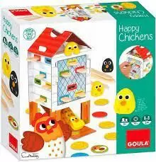 HAPPY CHIKENS. JUEGO EN MADERA