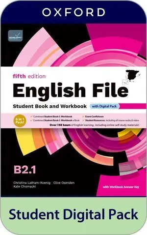 ENGLISH FILE 5TH EDITION B2.1. 5ED STUDENT'S BOOK AND WORKBOOK AND DIGITAL WITH KEY