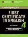 CAMBRIDGE FIRST CERTIFICATE ENGLISH 4  ST+KEY