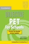 OBJECTIVE PET SCHOOLS TEST WITHOUT ANSWERS
