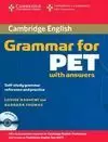 GRAMMAR FOR PET WITH ANSWERS+CD