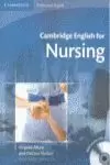 CAMBRIDGE ENGLISH  NURSING INTERMEDIATE STUDENT AND 2 CD