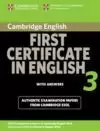 CAMBRIDGE FIRST CERTIFICATE ENGLISH 3 ST+KEY