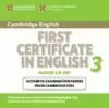 CAMBRIDGE FIRST CERTIFICATE ENGLISH 3 AUDIO CDS (2)