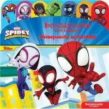 BUSQUEDA ARACNIDA. BUSCA Y ENCUENTRA CON TAPITAS (SPIDERMAN)