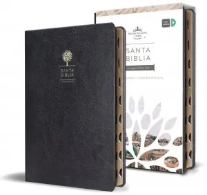 BIBLIA REINA VALERA 1960 LETRA GRANDE. SIMIL PIEL NEGRO, INDICE,