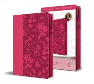 BIBLIA REINA VALERA 1960 LETRA GRANDE SIMIL FUCSIA