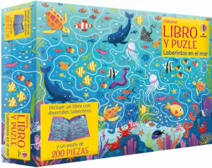 LABERINTOS EN EL MAR (LIBRO Y PUZLE)
