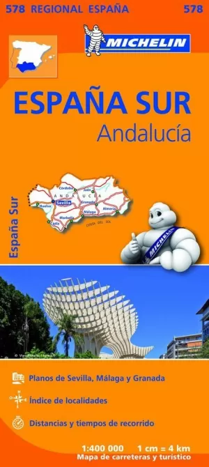 MAPA ANDALUCÍA 2020 (578 REGIONAL DESPLEGABLE)