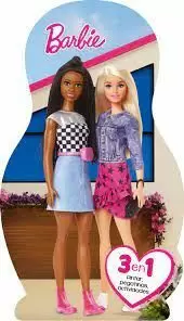 BARBIE (3 EN 1 PINTAR, PEGATINAS Y ACTIVIDADES)