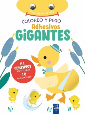 COLOREO Y PEGO ADHESIVOS GIGANTES PATO