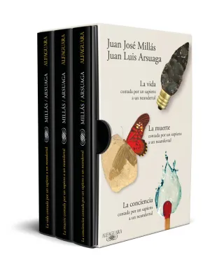 ESTUCHE MILLÁS / ARSUAGA (LA VIDA, LA MUERTE Y LA CONCIENCIA CONTADAS POR UN SAPIENS A UN NEANDERTAL)