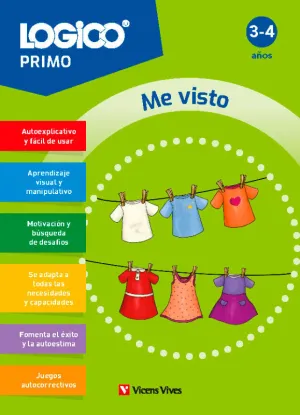 LOGICO PRIMO. ME VISTO (3-4 AÑOS) 16 FICHAS