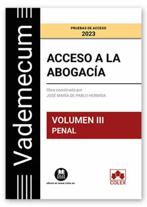 VADEMECUM ACCESO ABOGACÍA 3 PARTE PENAL 2023