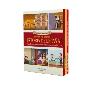 ESTUCHE HISTORIA DE ESPAÑA EN LINEAS DEL TIEMPO / 50 GRANDES PERSONAJES / HISTORIA DE ESPAÑA