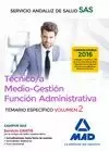 TÉCNICO MEDIO SAS 2016 GESTIÓN FUNCIÓN ADMINISTRATIVA SERVICIO ANDALUZ SALUD