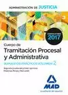 TRAMITACIÓN PROCESAL ADMINISTRATIVA 2017 CUERPO ADMINISTRACION JUSTICIA