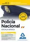 POLICÍA NACIONAL 2017 ESCALA BÁSICA. TEST VOLUMEN 2