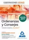 ORDENANZAS Y CONSERJES DE CORPORACIONES LOCALES. TEMARIO GENERAL VOLUMEN 1