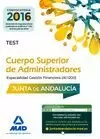 GESTIÓN FINANCIERA 2017 (A1 1200) CUERPO SUPERIOR ADMINISTRADORES JUNTA ANDALUCIA