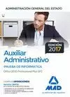 AUXILIAR ADMINISTRATIVO 2017 ADMON GENERAL ESTADO