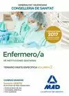 ENFERMERO/A DE INSTITUCIONES SANITARIAS DE LA CONSELLERIA DE SANITAT DE LA GENER