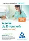 AUXILIAR DE ENFERMERÍA DE LA DIPUTACIÓN PROVINCIAL DE TOLEDO. VOLUMEN 1