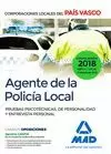 AGENTE DE LA POLICIA LOCAL DEL PAIS VASCO. PRUEBAS PSICOTECNICAS, DE PERSONALIDA