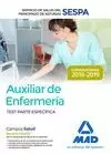 AUXILIAR ENFERMERIA SESPA ASTURIAS TEST PARTE ESPECIFICA 2018 MAD
