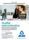 AUXILIAR ADMINISTRATIVO 2018 ESTADO ADMINISTRACIÓN GENERAL