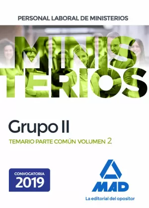 GRUPO II 2019 PERSONAL LABORAL MINISTERIOS