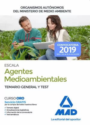 AGENTES MEDIOAMBIENTALES 2019 ORGANISMOS AUTÓNOMOS MINISTERIO MEDIO AMBIENTE