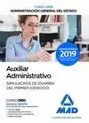 AUXILIAR ADMINISTRATIVO 2019 ESTADO ADMINISTRACIÓN GENERAL (TURNO LIBRE)