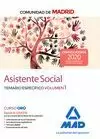 ASISTENTE SOCIAL DE LA COMUNIDAD DE MADRID. TEMARIO ESPECÍFICO Y TEST VOLUMEN 1