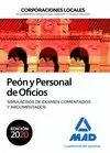 PEÓN Y PERSONAL DE OFICIOS DE CORPORACIONES LOCALES. SIMULACROS DE EXAMEN COMENT