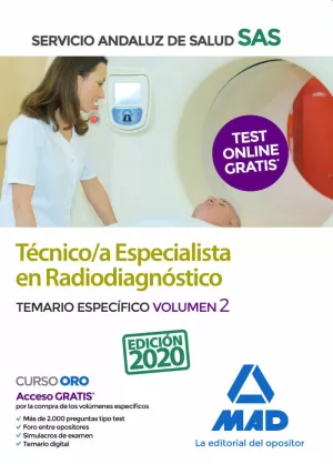 TECNICO/A ESPECIALISTA RADIODIAGNOSTICO SAS 2020. SERVICIO ANDALUZ DE SALUD