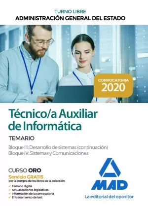 TÉCNICO AUXILIAR INFORMÁTICA 2020 ESTADO ADMINISTRACIÓN GENERAL