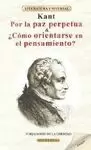 POR LA PAZ PERPETUA ; ¿CÓMO ORIENTARSE EN EL PENSAMIENTO?