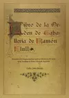 LIBRO DE LA ORDEN DE CABALLERÍA DE RAMON LLULL