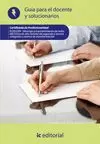 GUÍA DOCENTE Y SOLUCIONARIO. ELEE0209. MONTAJE MANTENIMIENTO REDES