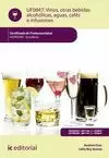 UF0847. VINOS, OTRAS BEBIDAS ALCOHÓLICAS, AGUAS, CAFÉS E INFUSIONES.
