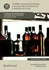 UF0060 APROVISIONAMIENTO Y ALMACENAJE DE ALIMENTOS Y BEBIDAS EN EL BAR. HOTR0208 - OPER