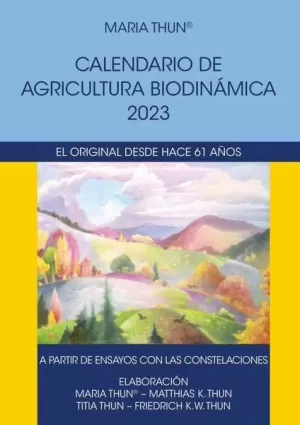 CALENDARIO 2023 DE AGRICULTURA BIODINAMICA