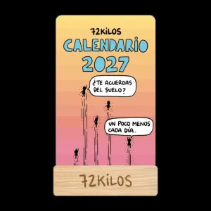 72 KILOS CALENDARIO MESA DE TARJETAS 2027