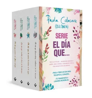 PACK DULCINEA (EL DÍA QUE SUEÑES CON FLORES SALVAJES / EL DÍA QUE EL OCÉANO TE MIRE A LOS OJOS / DÍA QUE SIENTAS EL LATIR DE LAS ESTRELLAS / EL DÍA QUE DESCUBRAS COLORES EN LA NIEVE)