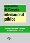 LEGISLACIÓN BÁSICA 2013 DERECHO INTERNACIONAL PÚBLICO