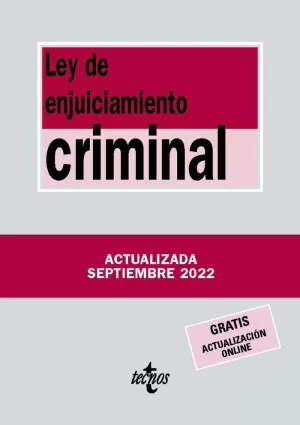 LEY DE ENJUICIAMIENTO CRIMINAL 2022