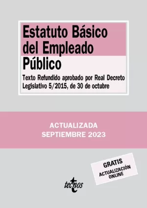 ESTATUTO BÁSICO DEL EMPLEADO PÚBLICO (ACTUALIZADA SEPTIEMBRE 2023)
