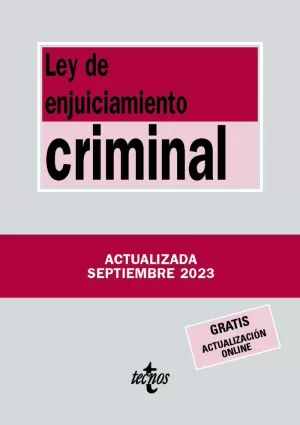 LEY DE ENJUICIAMIENTO CRIMINAL (ACTUALIZADA SEPTIEMBRE 2023)