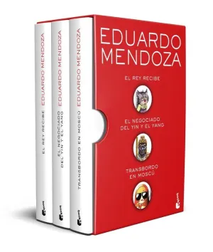 ESTUCHE EDUARDO MENDOZA (EL REY RECIBE / EL NEGOCIADO DEL YIN Y EL YANG / TRANSBORDO EN MOSCÚ)